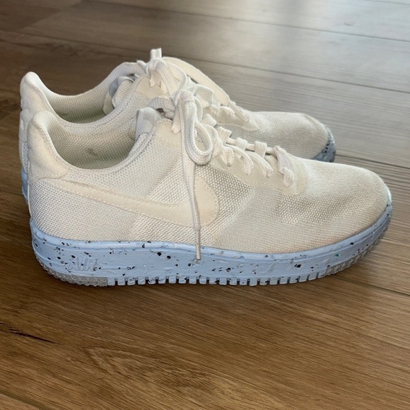 Nike Air Force 1 Low Crater Flyknit – White/Blue Platinum – Women’s Size 6 – - Picture 1 of 8